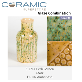 Herb Garden - S2714 over EL107 Glaze Combination